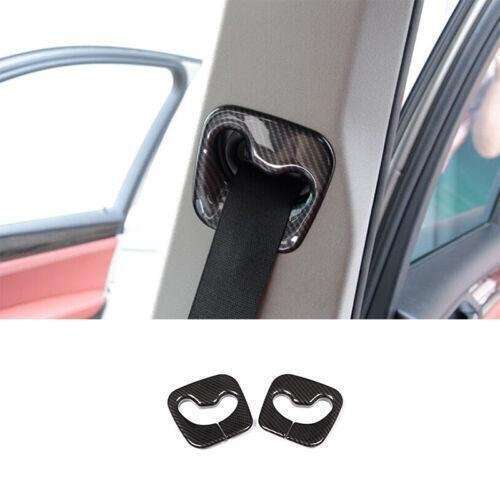For BMW X3 F25 X4 2011-2017 Carbon Fiber Interior Seat Belt Buckle Cover Trim