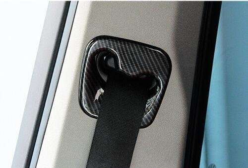 For BMW X3 F25 X4 2011-2017 Carbon Fiber Interior Seat Belt Buckle Cover Trim