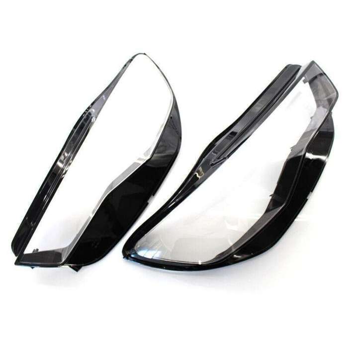 Pair Headlight Lens Cover Headlamp Lens Shell Fit For Audi A6 C7 2016-2018