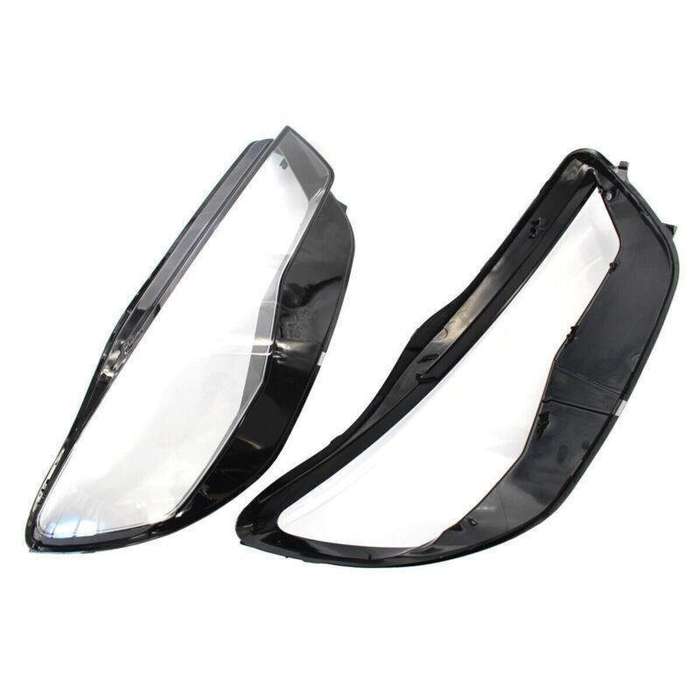 Pair Headlight Lens Cover Headlamp Lens Shell Fit For Audi A6 C7 2016-2018
