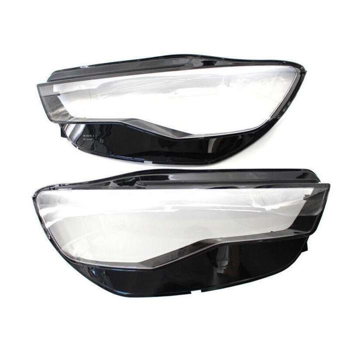 Pair Headlight Lens Cover Headlamp Lens Shell Fit For Audi A6 C7 2016-2018
