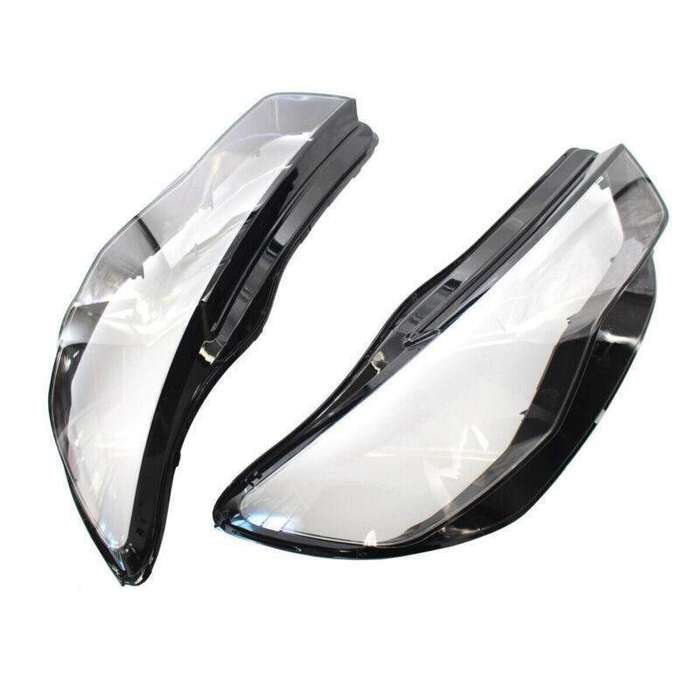 Pair Headlight Lens Cover Headlamp Lens Shell Fit For Audi A6 C7 2016-2018