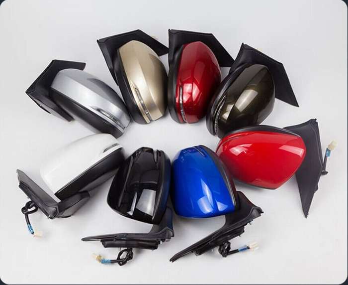 Side View Mirror Assembly 5 Pins Black Right Side New For 2015-2020 Honda City