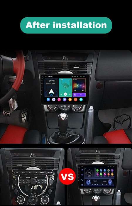 DAB+ CarPlay GPS Sat Nav Android 13 For Mazda RX-8 SE 2003-2008 Car Stereo Radio