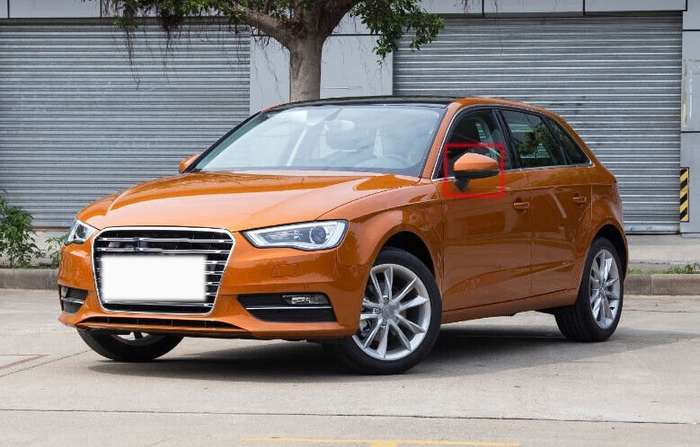 For 2014-2016 Audi A3 8VA Side View Mirror Assembly 6 Pins Hot Sale Left Orange