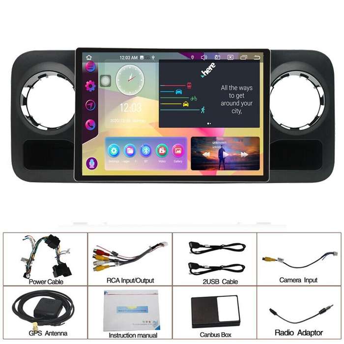 13.3" Android Auto CarPlay For Mercedes Sprinter 2018-2022 GPS SatNav Car Stereo