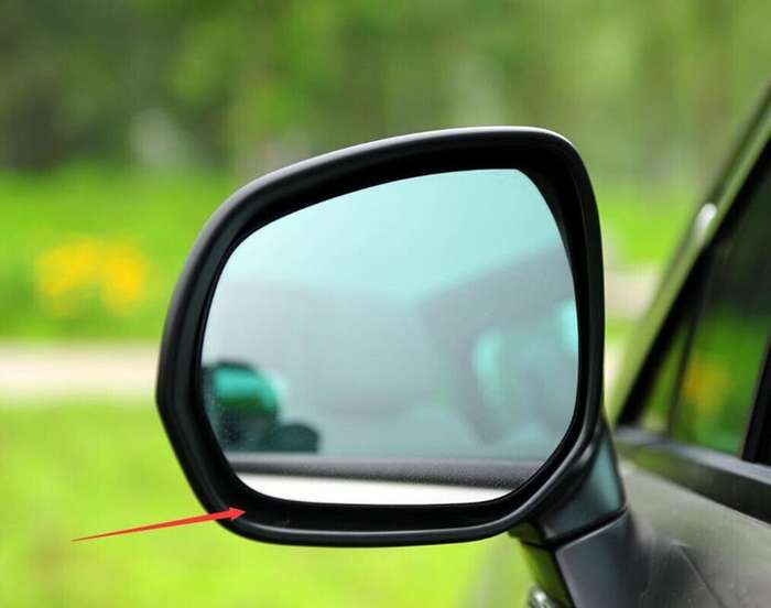 Left Black Front Side Mirror Housing Frame 1PC For 2010-2012 Peugeot 3008 SUV