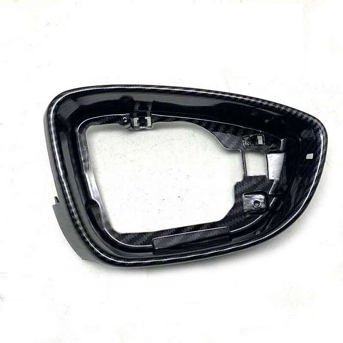 Right Carbon Fiber Print Front Side Mirror Housing Frame For 13-18 VW CC Sedan