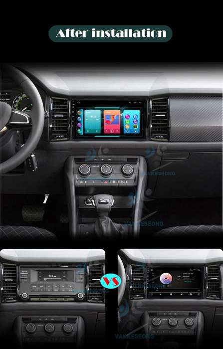9"For Skoda Kodiaq 2016-2021 Car Stereo Android 12 GPS Sat Nav CarPlay DAB+Radio