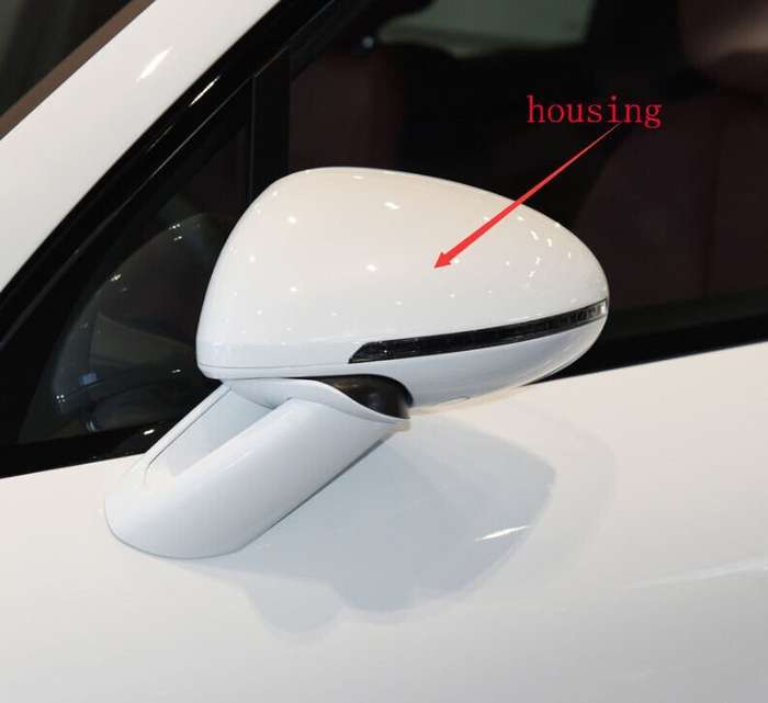 Side View Mirror Housing Markdown New White Left For 15-23 Porsche Macan 95B