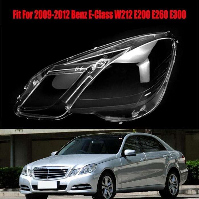 For 2009 2010 2011 2012 Benz E-Class Left Side Headlight Headlamp Lens Cover
