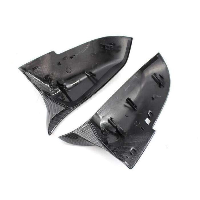 Pair of M3 Style Mirror Covers Carbon Fiber Fit for BMW F30 F32 13-17 Sedan