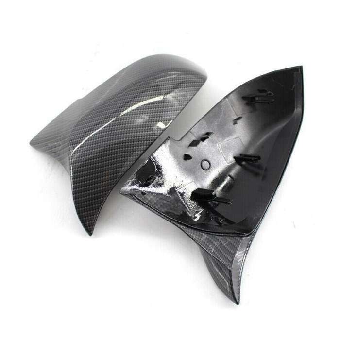 Pair of M3 Style Mirror Covers Carbon Fiber Fit for BMW F30 F32 13-17 Sedan