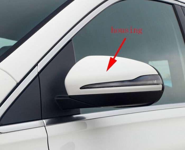 Side View Mirror Housing Markdown White Left For 2019-2022 Benz B Class W247