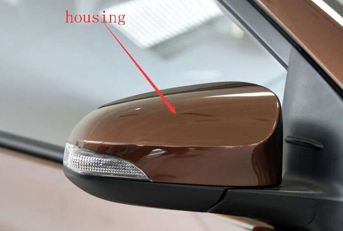 Side View Mirror Housing Part Brown Right For 2014-2019 Toyota Levin E18 Sedan