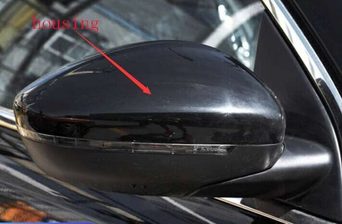 Side View Mirror Housing Top Quality Part Black Right For 2014-2022 Peugeot 408
