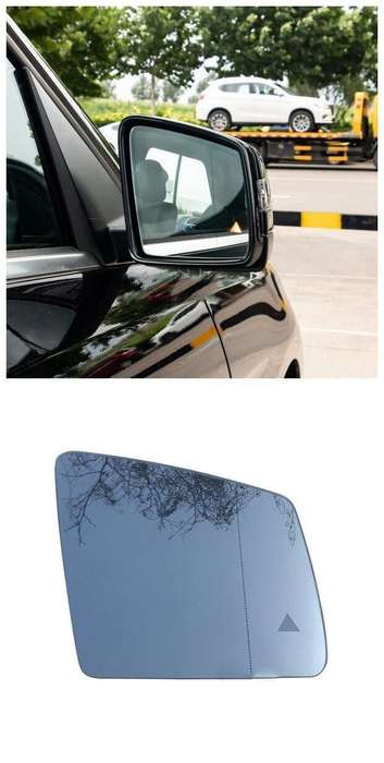 Side View Mirror Glass Heated Blind Spot Right 1PC For Mercedes-Benz W164 W166