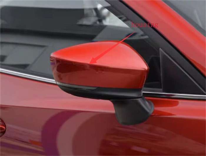 For 2017-2019 Mazda Axela Side View Mirror Housing Red Right Factory Direct