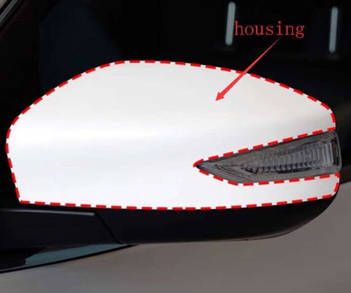 Side View Mirror Housing Part White Left 1X For 12-22 Nissan Sylphy B17Z Sedan