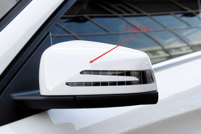 Side View Mirror Housing Markdown Part White Left For 2014-2018 Benz GLA X156
