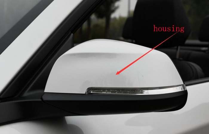 Side View Mirror Housing Markdown Part White Left For 14-17 BMW 2 Series F22