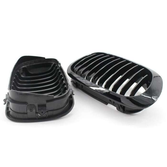 Gloss Black Grill Front Center Kidney Grilles For BMW E46 2 Door Coupe 1999-2002