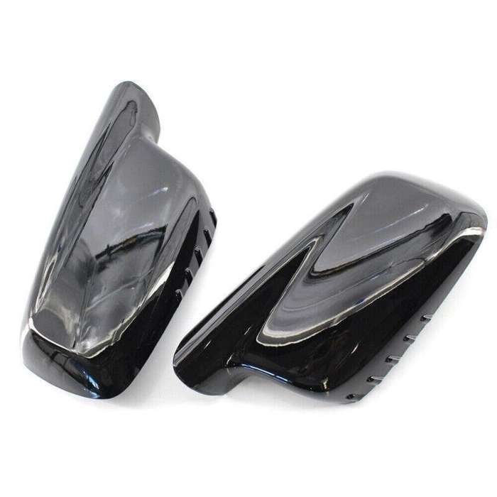 1Pair Glossing Black Mirror Cover for BMW E46 E65 E66 745i 750i 51167074235/6