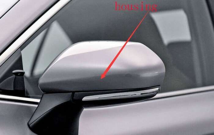 Side View Mirror Housing Dark Silver Left For 2018-2023 Toyota Camry V7 Sedan