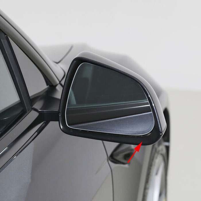 Right Black Front Side Mirror Housing Frame For 2017-2023 Tesla Model 3 Sedan