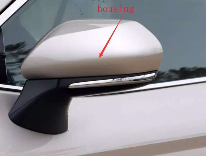 Side View Mirror Housing Light Silver Left For 2018-2023 Toyota Camry V7 Sedan