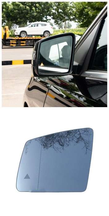 Side View Mirror Glass Heated Blind Spot Left 1PC For Mercedes-Benz W164 W166