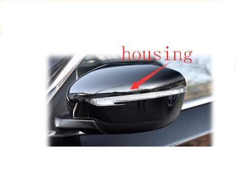 Side View Mirror Housing Part Black Left 1X For 15-22 Nissan Qashqai J11Z SUV