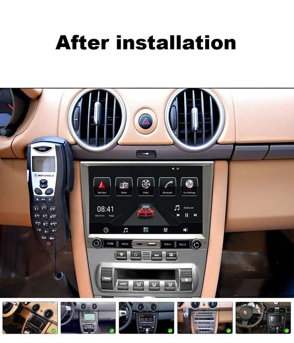 8" DAB Car Stereo Sat Nav Bluetooth FM Radio GPS For Porsche 911 Boxster Cayman