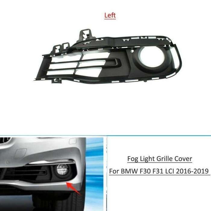 Front Bumper Fog Light Lamp Grille Cover For BMW F30 F31 LCI 2016-2019 Left