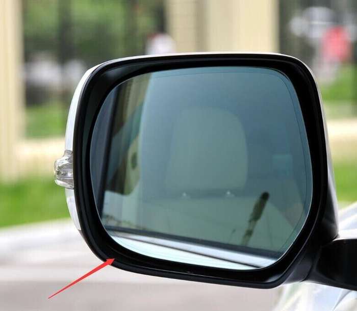 Left Black Car Front Side Mirror Housing Frame 1PC For 2010-2017 Lexus GX SUV