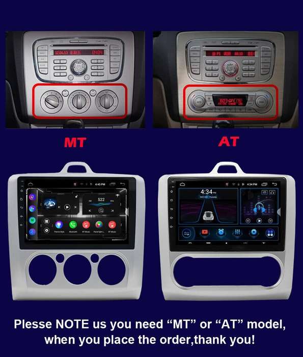 For Ford Focus Mk2 2004-2011 Apple Carplay Android12 Car Stereo Radio GPS BT DAB