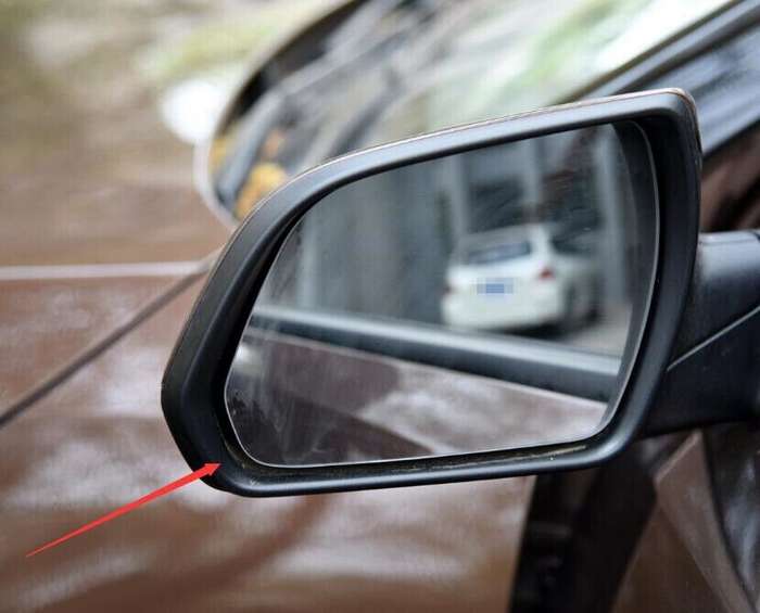 Left Black Car Front Side Mirror Housing Frame For 2014-2017 Hyundai IX25 SUV