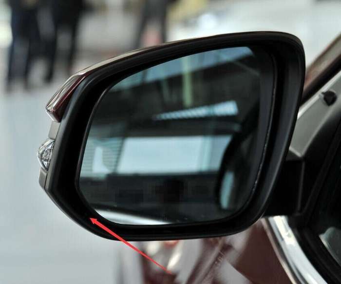 Left Black Front Side Mirror Housing Frame 1PC For 15-18 Toyota Highlander SUV
