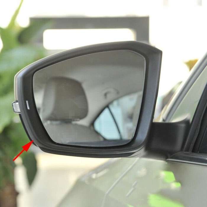 Left Black Front Side Mirror Housing Frame For 14-17 Skoda Octavia Hatchback
