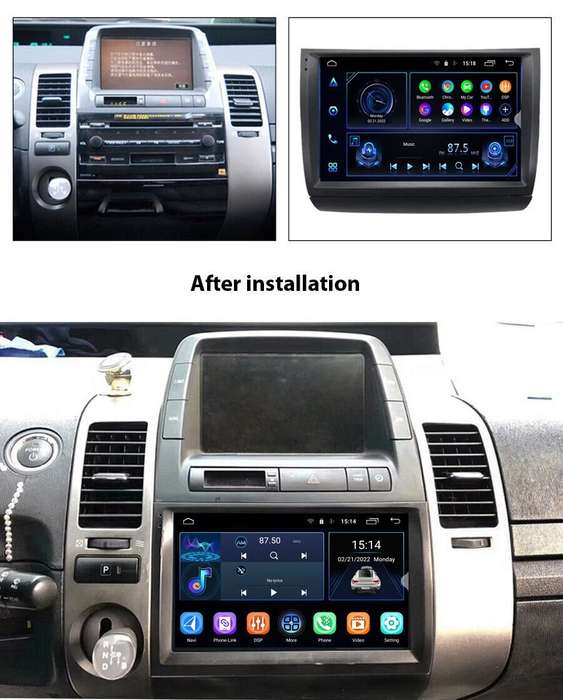 9" DAB+ Car Radio Stereo Head Unit GPS SatNav CarPlay for Toyota Prius 2003-2011