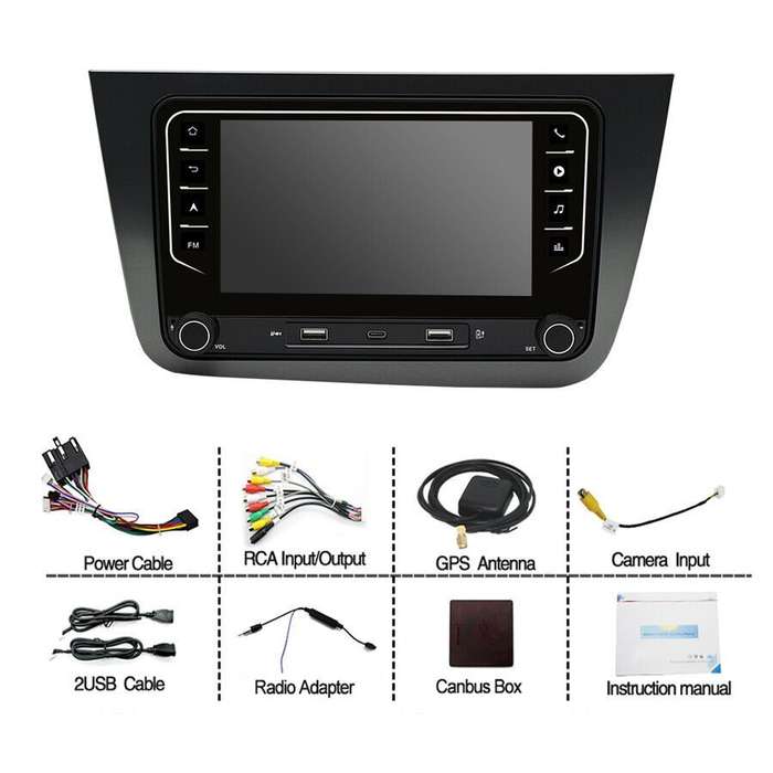 For Seat Altea 2004-2015 Android 13 Car Stereo Radio DAB+BT CarPlay GPS Sat Nav