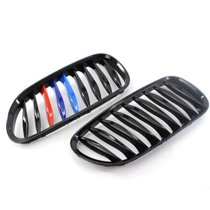 1 Pair M-Color Gloss Black Kidney Grille for BMW Z4 E85 E86 03-08 Cool&amp;Elegant