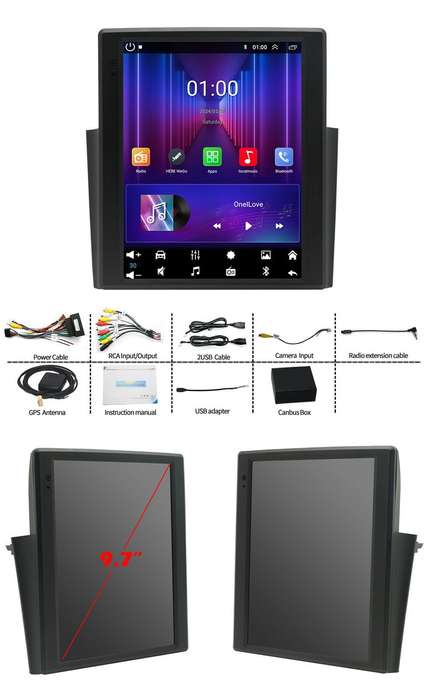 9.7"For Fiat Doblo 2015-2019 Car Stereo FM Radio DAB CarPlay GPS BT Android Auto