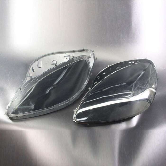 For Corvette C6 2005-2013 Front Headlight Headlamp Smoke Lens Cover Shell Pair