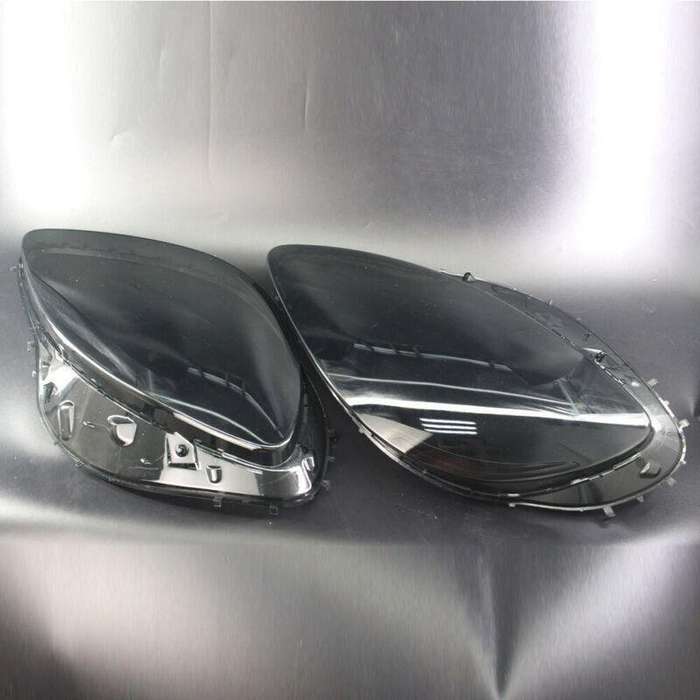 For Corvette C6 2005-2013 Front Headlight Headlamp Smoke Lens Cover Shell Pair