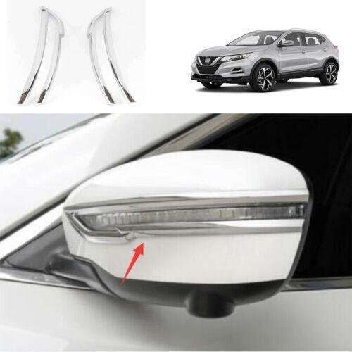 Chrome ABS Rear View Mirror Anti-Scratch Strip Fit For Nissan Rogue Sport 17-22