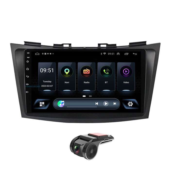 for Suzuki Swift 2011-2016 Car Radio Head Unit Sat Navi GPS DAB Wifi Android 11