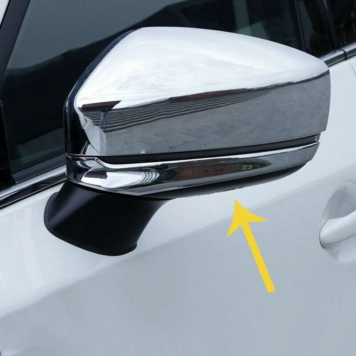 For Mazda CX-5 2017-2024 Chrome Exterior Rear View Side Door Mirror Cap Cover