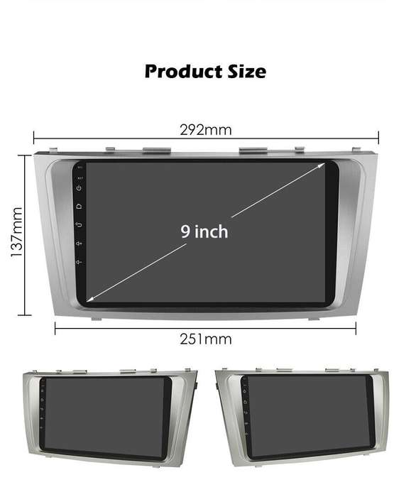 9" Android Auto Car Radio Stereo GPS SatNav for Toyota Camry 2006-2011 Head Unit