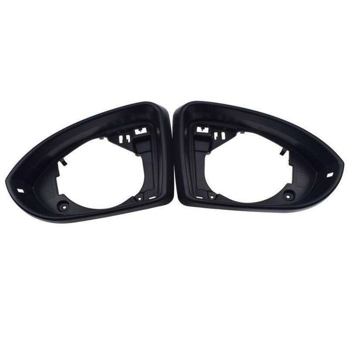 Pair Mirror Glass Holder Trim Frame For VW Golf 7 Golf 7.5 GTI 2013-2020